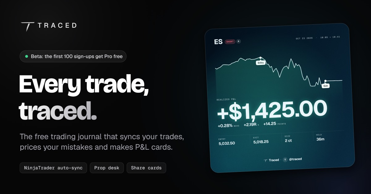 I got tired of manually journaling trades, so I built my own logo